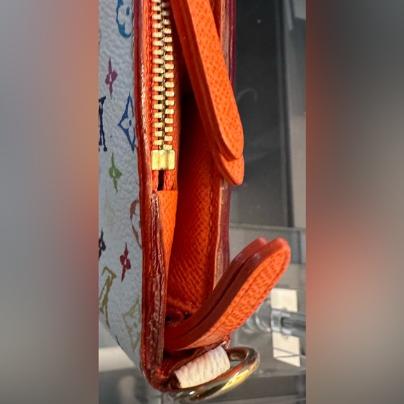 🧡🤍HOST PICK Beautiful Louis Vuitton Multicolor Insolite Wallet WhiteOrange🧡🤍 - Picture 7 of 17